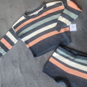 O'Neill Striped Wool Lounge Set shorts and Top Xs